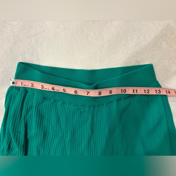 Teal Ribbed Pants - Picture 2 of 5